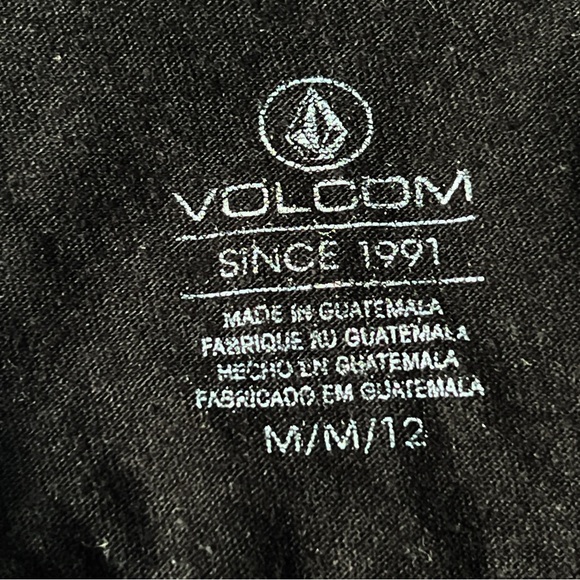 Volcom Black Tank with Pink and Yellow Design - Picture 3 of 5